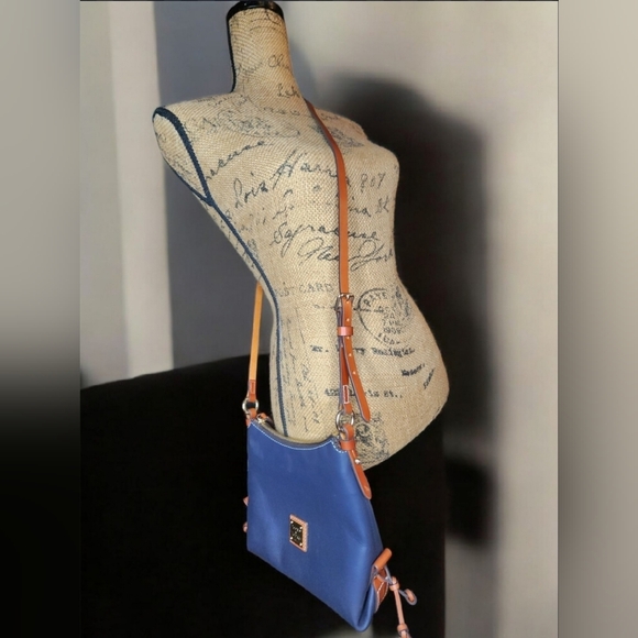 Dooney & Bourke Blue Leather Penrose Hobo Crossbody Bag NWOT - Picture 12 of 13